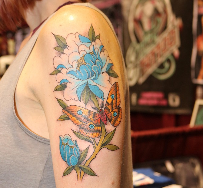  Melissa Plant's tattoo that Pete Vaca from Full Circle Tattoo did in 4 hours
