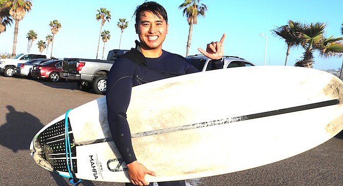 Johnny V.: "Luckily a bodyboarder saw me and said to kick out."
