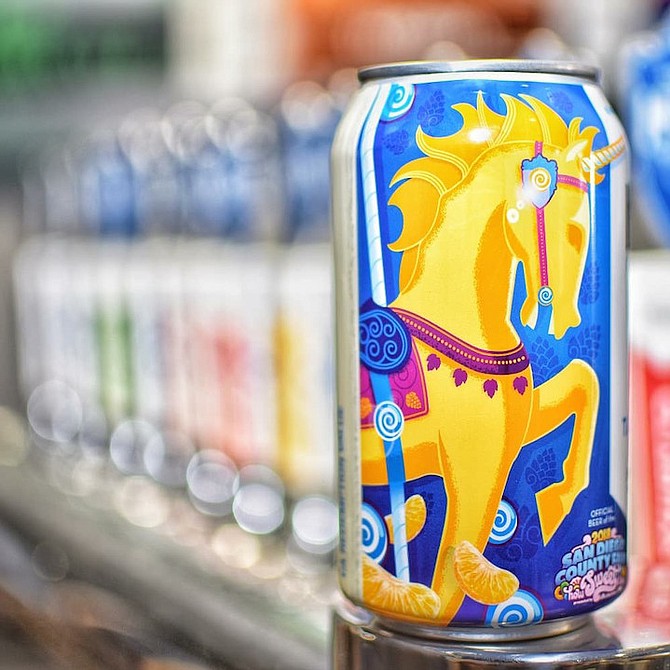 Unicorn Dust is glittery version of Tangerine A-Fair, this year’s official beer of the San Diego County Fair. 