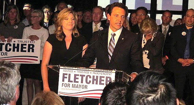 Mindy and Nathan Fletcher during his run for San Diego mayor