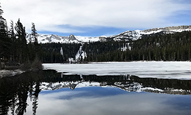 Taking in some mountain majesty in the Mammoth Lakes Basin.

