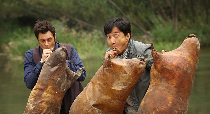Johnny, Jackie, and the Three Little Inflatable Pigskins in Skiptrace.