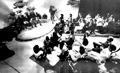 The show is taped before a small audience in the station's studio off Ruffner Road in Clairemont.