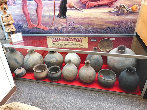 Heritage of the Americas Museum. Ancient Kumeyaay ollas (pots), surviving from 900-1200 AD.