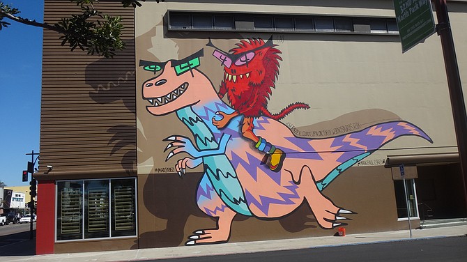 WEENosaurus Rex. Angela Landsberg, executive director of North Park Main Street: “The mural that currently exists on the wall of the future Target store was installed without ANY community input."