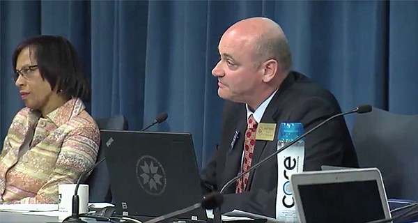 San Diego Unified board's Kevin Beiser told protestors the sex ed is state mandated.
