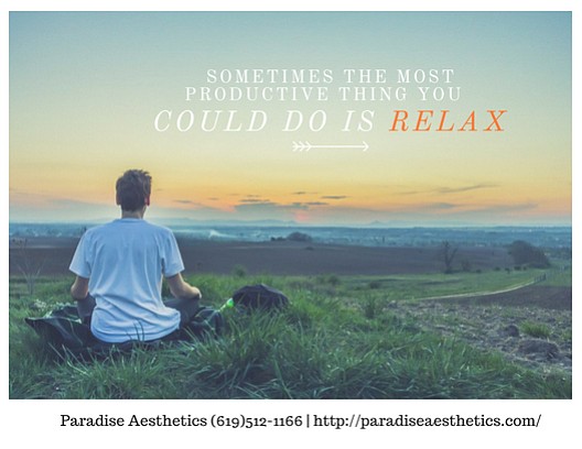 SOMETIMES THE MOST PRODUCTIVE THING YOU COULD DO IS RELAX