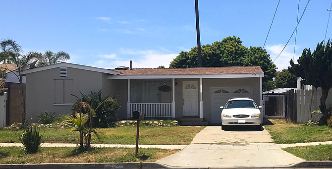 Fixer-upper home in Oceanside California.