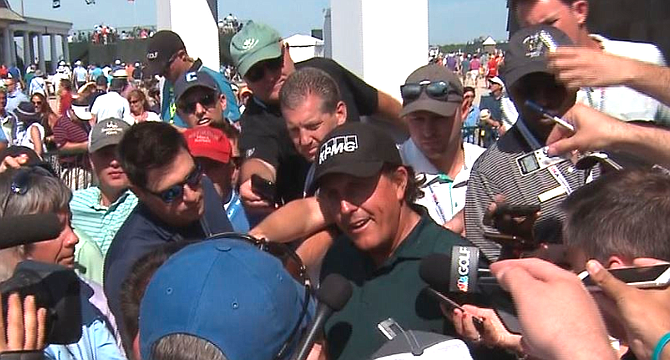 Mickelson explains himself on NBC's Golf Channel.