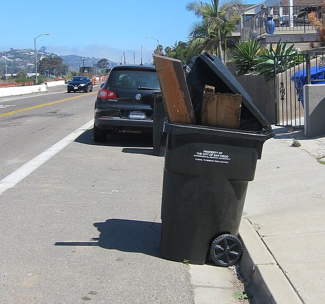 "People sneak in heavy stuff like concrete" they don't want to pay to dump. 