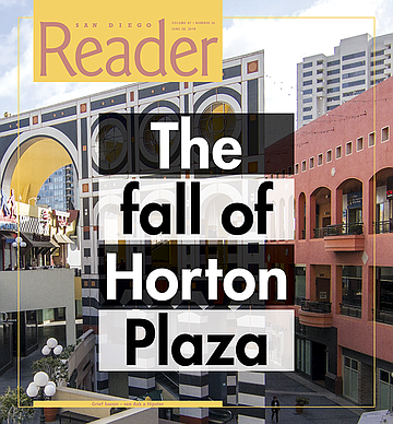 The Horton Plaza Park and Shopping Mall in Downtown San Diego
