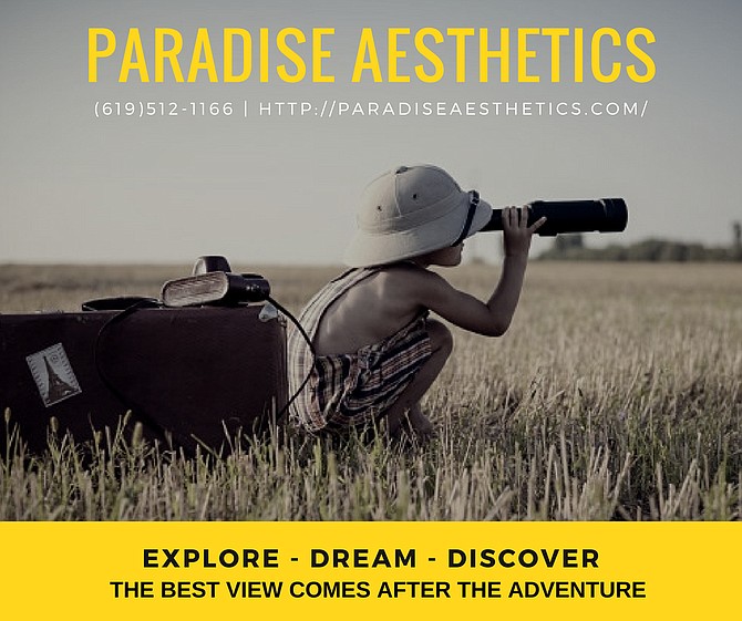The best view comes after the adventure. Paradise Aesthetics call to book your appointment (619)512-1166.