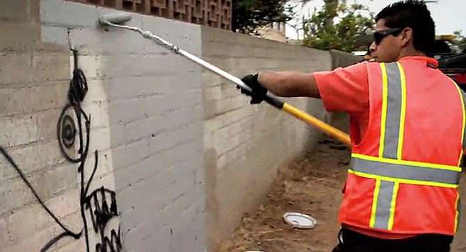 "I've reported graffiti dozens of times and it gets cleaned up or painted over in about a week."