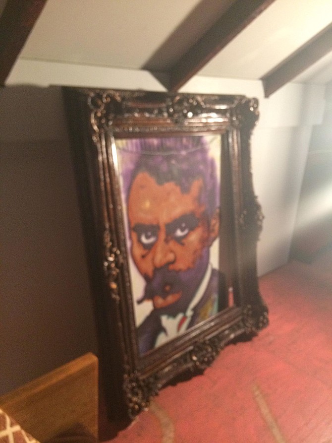 Mario Torero's portrait of Zapata.  There an exhibition of Protest Art too this coming weekend!