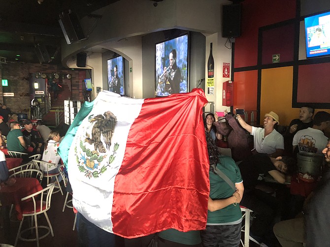 The city celebrated as if Mexico had won. 