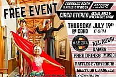 Superhero Aerial Arts Circus & Interactive Show at Harley-Davidson Coronado Beach on Thursday, July 19