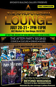 Afrofuturism Lounge at the Brokers Building Gallery on Friday and Saturday
