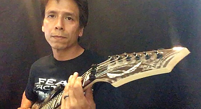 “Making videos in my home studio for social media is where I perform,” says self professed “guitar geek” Mando Padilla.