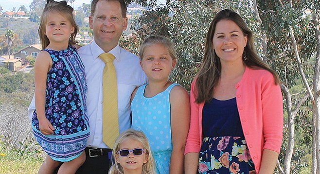 Pastor Paul Schulz, his wife Anna, and their children Emily, Rachael, and Megan.