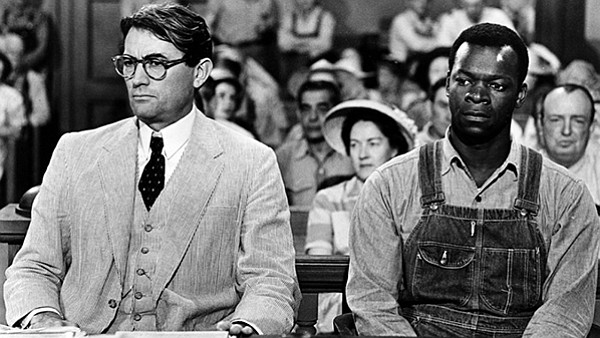 Atticus Finch (left) in To Kill a Mockingbird