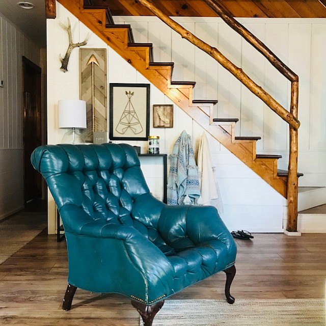 Emerald Cabin Blue Chair