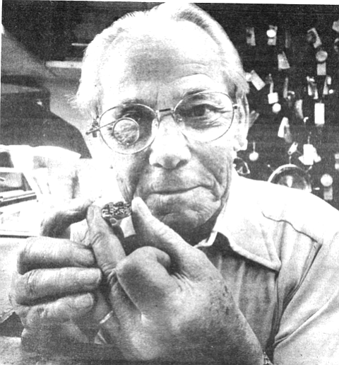 Charlie Howell, the watchmaker who has worked with Smith for nine years.