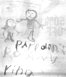 Picture made by Rosa for Dan when she was in hospital
