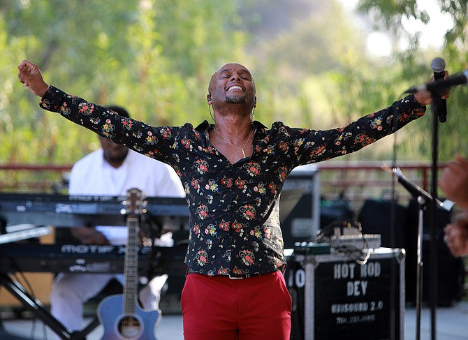 Kenny Lattimore reveling in the moment at Jazz at the Creek Summer Concert Series at Marketcreek Plaza.