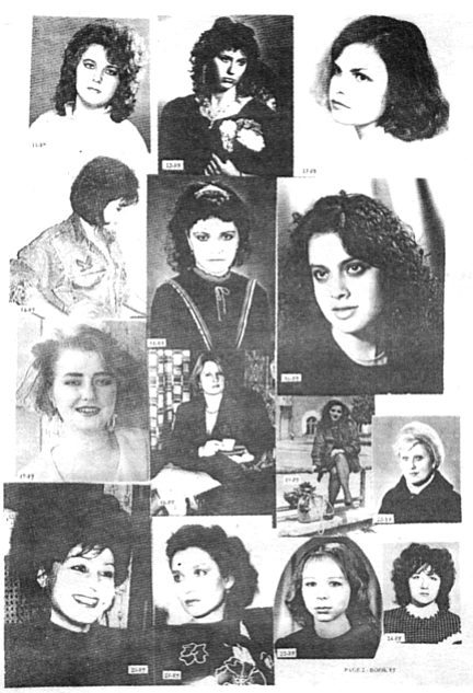 Page from Scanna International booklet of Russian women