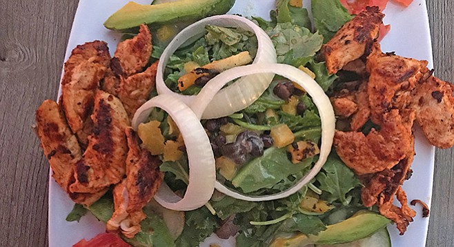 What $14 buys: Havana salad and side of grilled chicken. It’s a complete meal
