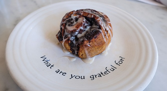 More surprising than a well-executed vegan cinnamon roll — it's also gluten free.