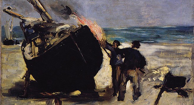 Tarring the Boat, by Edouard Manet