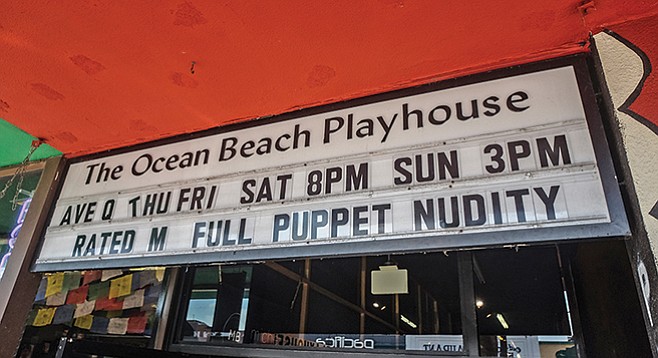 The Ocean Beach Playhouse's annual production of Avenue Q runs through September.
