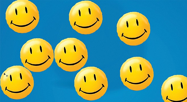 Pictured: Smiley, Wal-Mart’s antidepressant/pain reliever. “So far,” says Wal-Mart head of drugs Bill Popper, “our research suggests that it’s only about half as powerful as oxycodone. But it’s twice as addictive, so people won’t mind taking more. And because we work with our suppliers in China, it’s much less expensive. The same goes for Lothario, our Viagra substitute, which isn’t quite as effective in correcting erectile dysfunction, but does tend to speed up climax. Sex will still be a little disappointing, but at least it’ll be over quicker.”