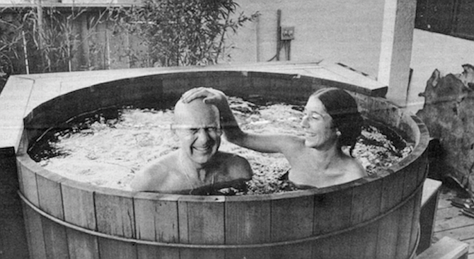 Kostrubala admits that he flinched a bit at the picture of Teresa and him in the hot tub. (US magazine, Dec. 1977)