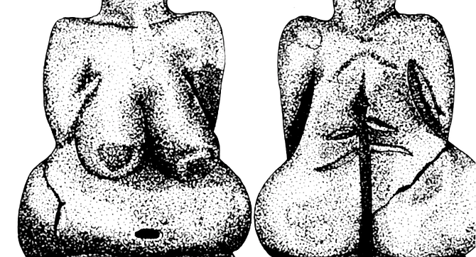 Venus of Dolni/Vestonice.  “They have been interpreted as fertility objects, because of the breasts. But then we have found some that are very lean." - Image by Margaret Davenport