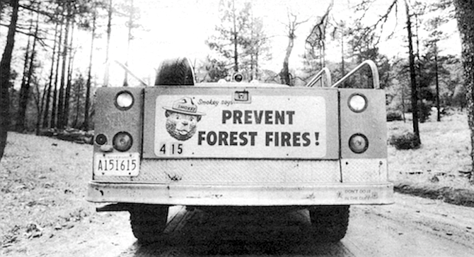 The high fire danger in the Cleveland is in part attributable to the forest service’s Smokey the Bear fire policy.