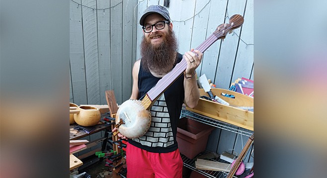 Chris Prieto can’t make his gourd banjos fast enough to meet demand