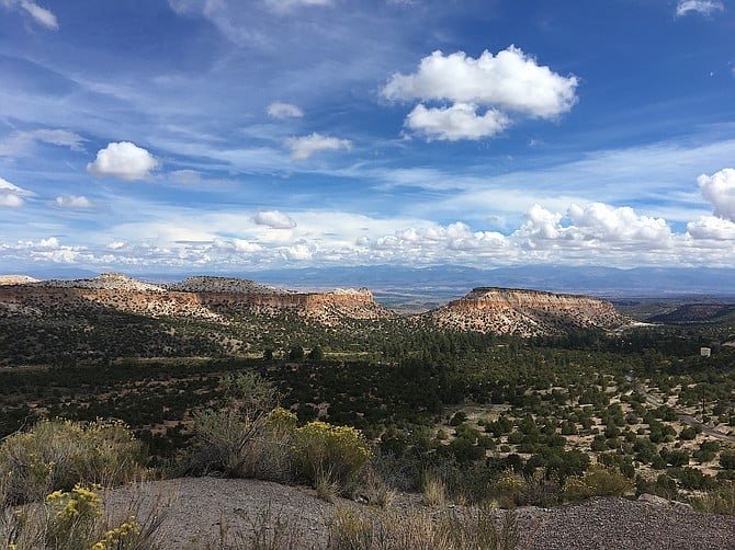 View from Anderson Scenic Overlook, near Los Alamos, New Mexico, late September 2018