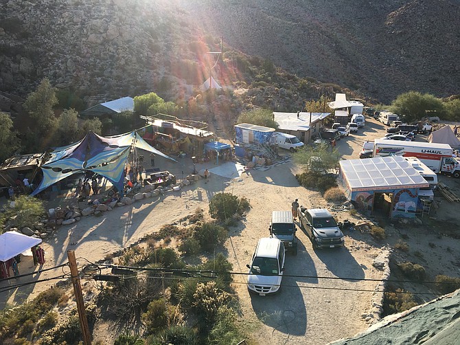 Attendees brought small RVs, or slept in their cars, or set up tent camps.