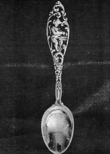 Teaspoon, Labors of Cupid by Dominick & Haff, c.1900