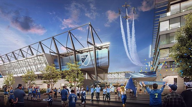 Rendering of SoccerCity proposal