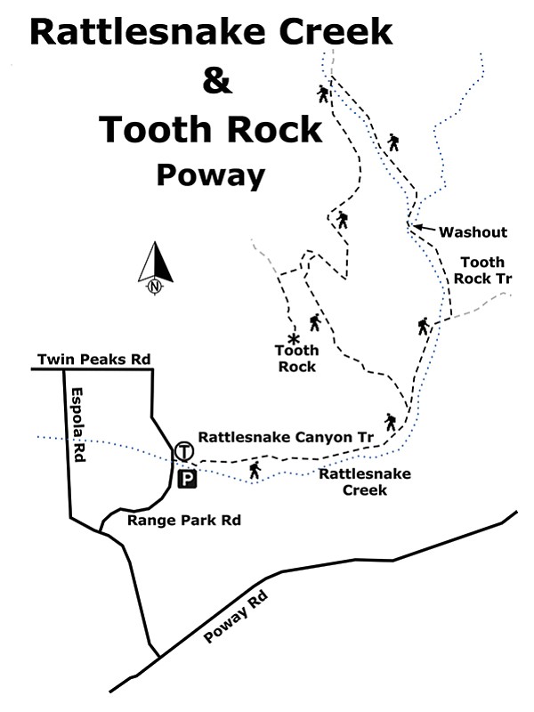 Rattlesnake Creek & Tooth Rock map