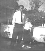 Mike with grandfather, 1959
