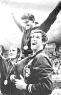 Tom Bruce, Mark Spitz, Mike Stamm, 1972 Olympics