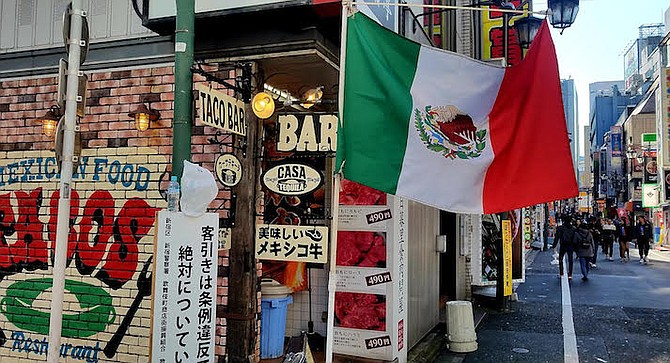 Casa Tequila Tokyo. “The taco shop is located across from the JR Shinjuku (railway) station.”