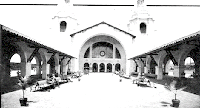 One can wander into the Santa Fe depot, downtown San Diego, and feel like a ghost.