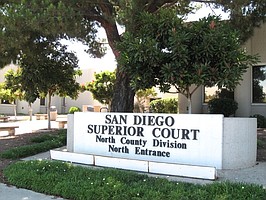 Courthouse in Vista, one entrance