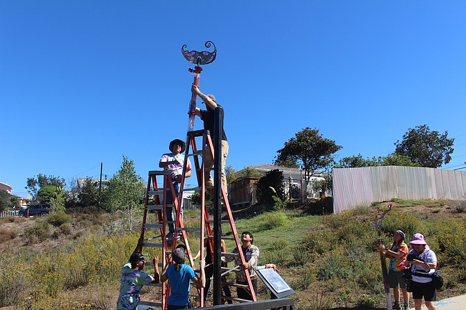 Image courtesy of ARTS
Solar totem pole installation at south entrance to Kimball Park