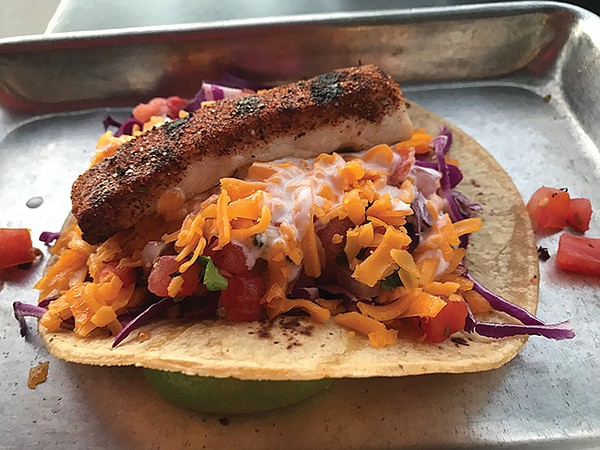 Kevin’s swordfish taco: it’s all in the seasoning